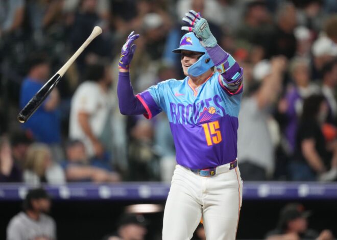 Tovar, Goodman homer in 5-run 9th, Rockies beat Giants 8-6