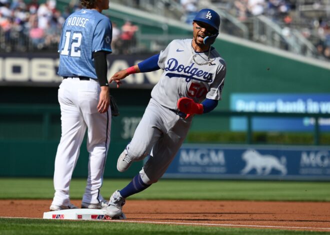 Mookie Betts returns to the Dodgers’ lineup after an oblique injury
