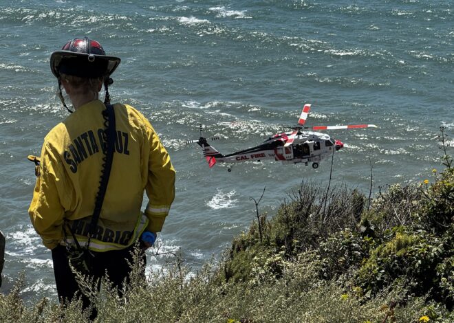 Man dies after car crashes, falls nearly 500 feet off Highway 1 cliff