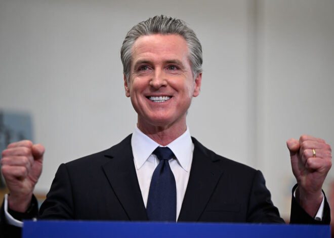 Newsom celebrates as the AI boom bails out California