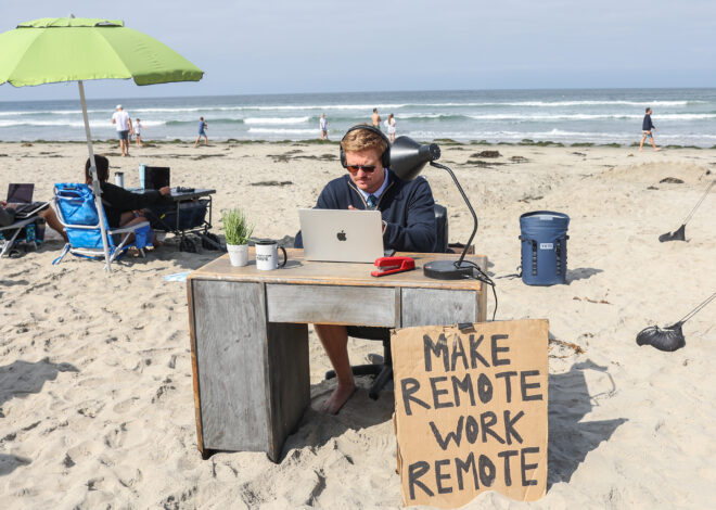 Remote workers tried to flock to this Calif. beach. The city shut it down.