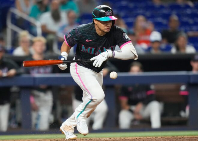 Caissie homers, doubles and singles to lead Marlins to 4-3 win over Giants