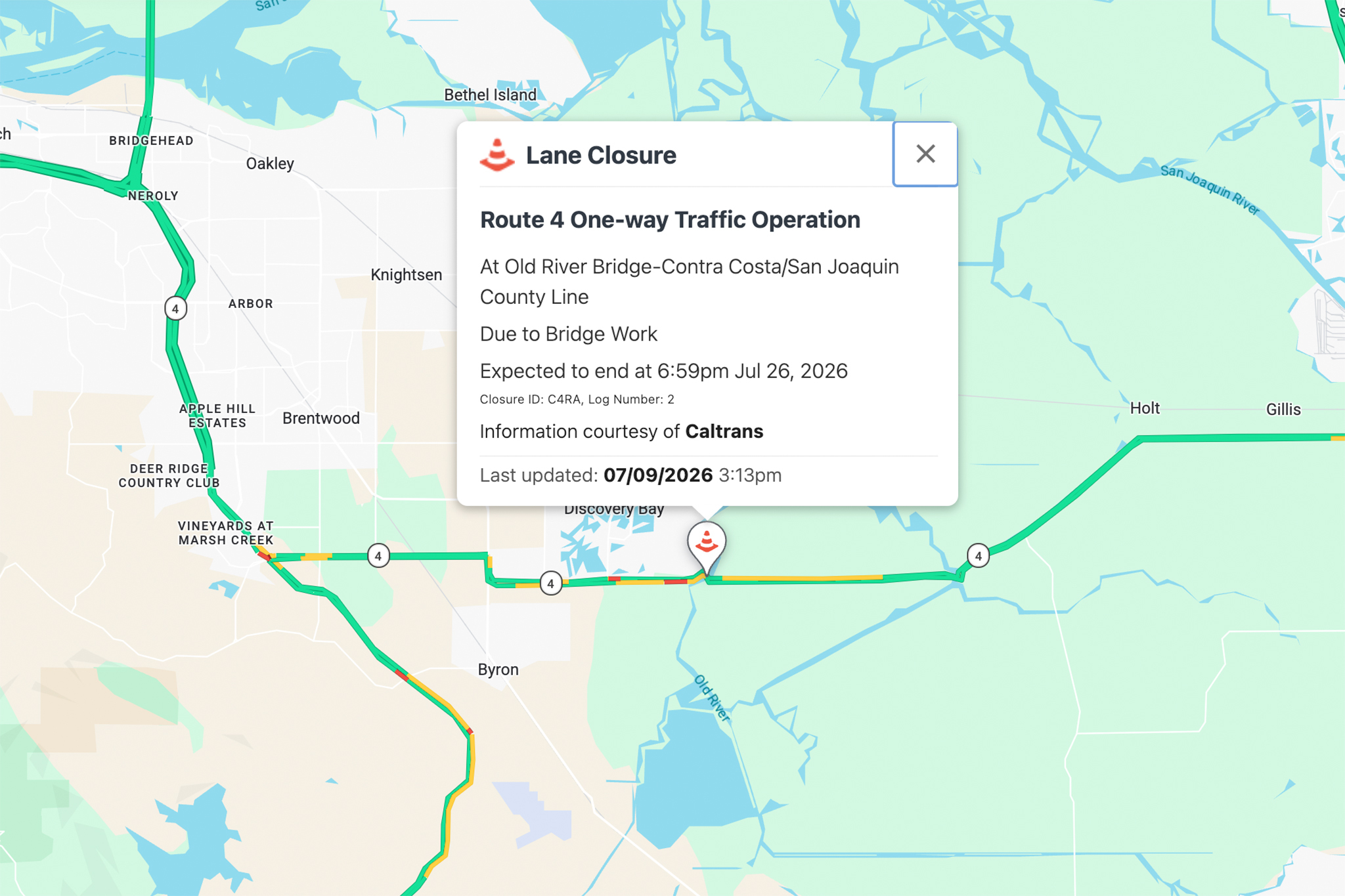 40-minute delay incoming for San Joaquin County drivers