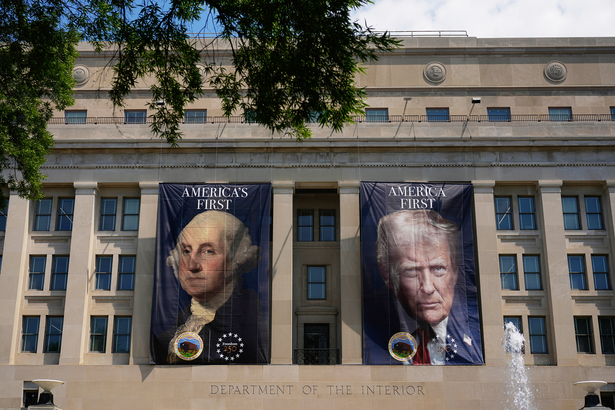 Trump’s face is everywhere. Taxpayers are footing the bill.