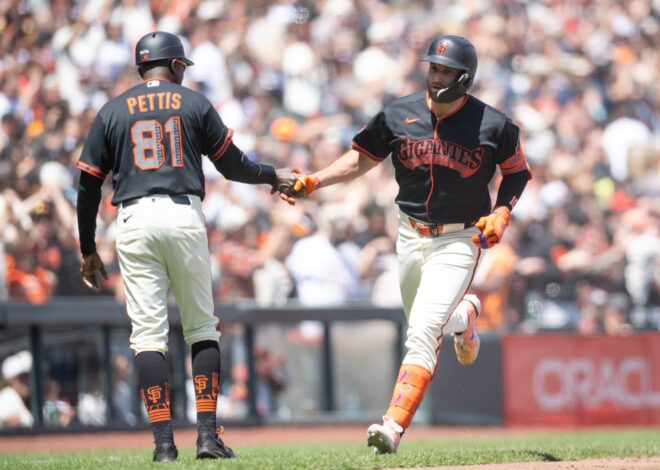 Mahle gets first win since April and Schmitt hits go-ahead, 3-run homer as Giants beat Rockies 4-2