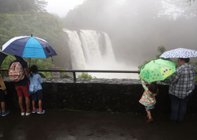 Videos of Big Island’s Rainbow Falls show dramatic impact of Hurricane Lala