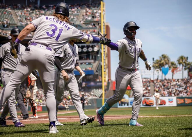 Amador and Sullivan hit 3-run HRs to help Rockies beat Giants 13-7