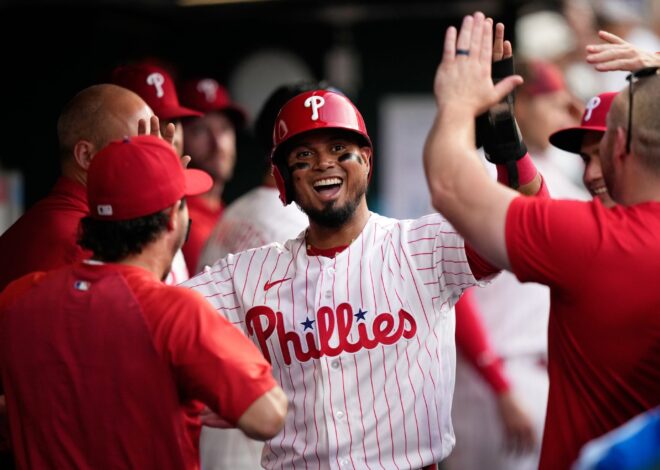 Arraez has 2 hits and 2 RBIs in Phillies debut, Luzardo tosses 8 innings in 5-0 win over Nationals