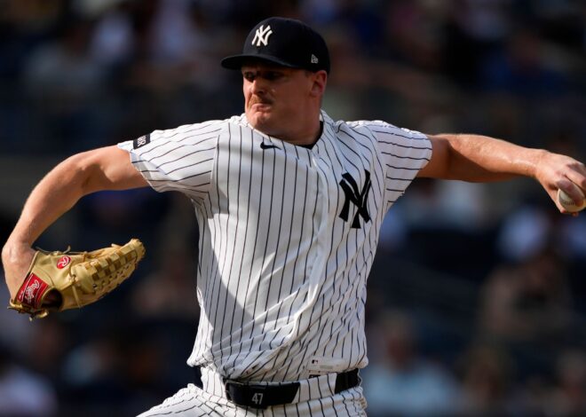 Cole, Yankees hold off Braves 5-4 in matchup of Cy Young winners