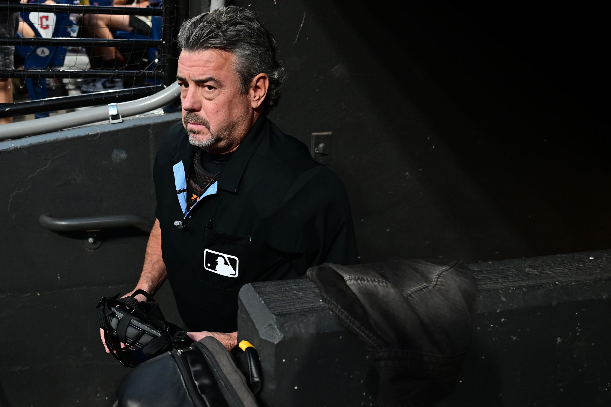 Umpire Jordan Baker out of Giants-Guards game due to concussion symptoms after foul ball hits mask