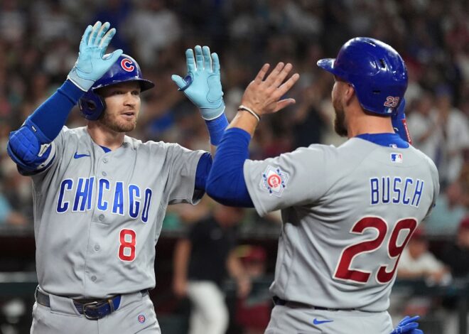 Chicago Cubs score 30 unanswered runs over 3 straight games, setting franchise record