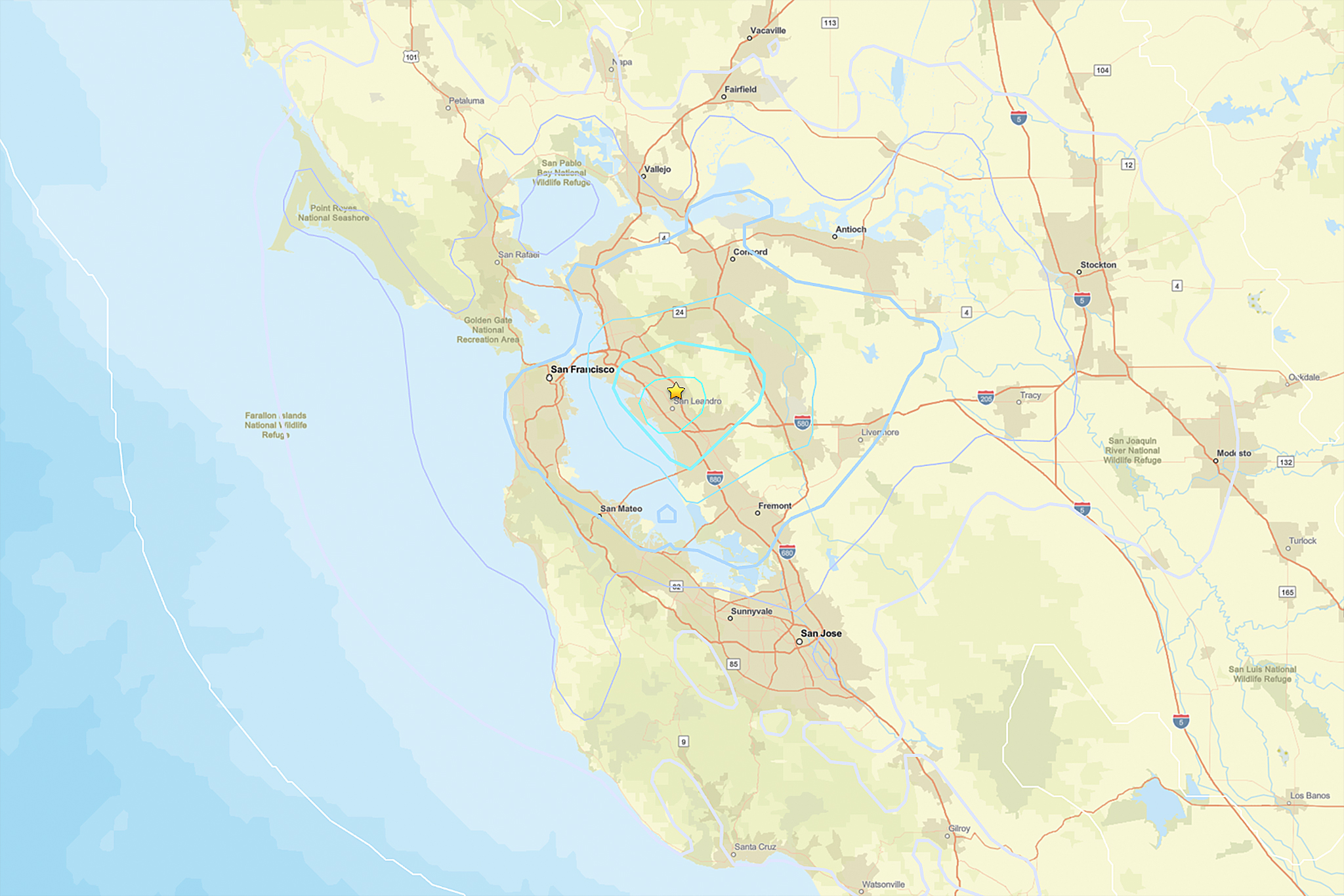 3.8 magnitude earthquake in San Leandro rattles San Francisco Bay Area