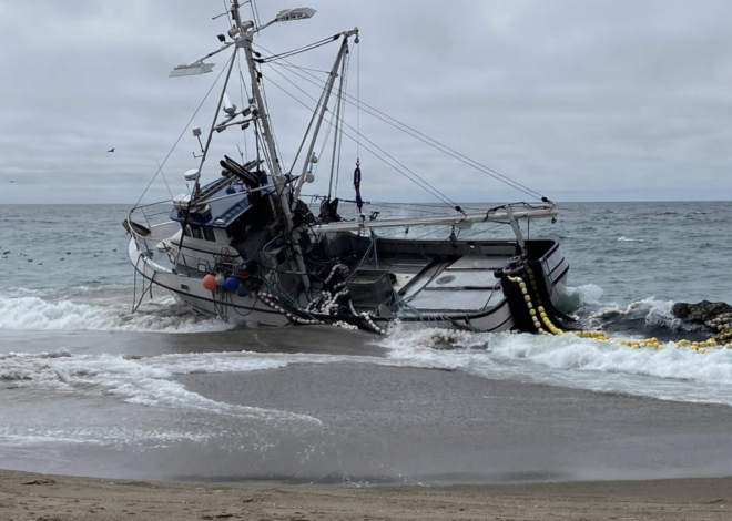 Point Reyes beach closes to the public after fishing boat crash