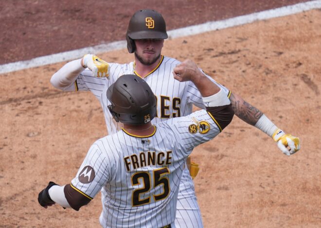 Merrill homers twice and drives in 6 runs in the Padres’ 9-2 victory over the Nationals