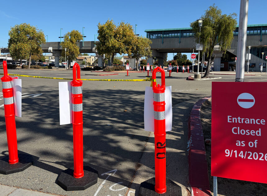 BART’s West Oakland Station parking lot gets cut in half