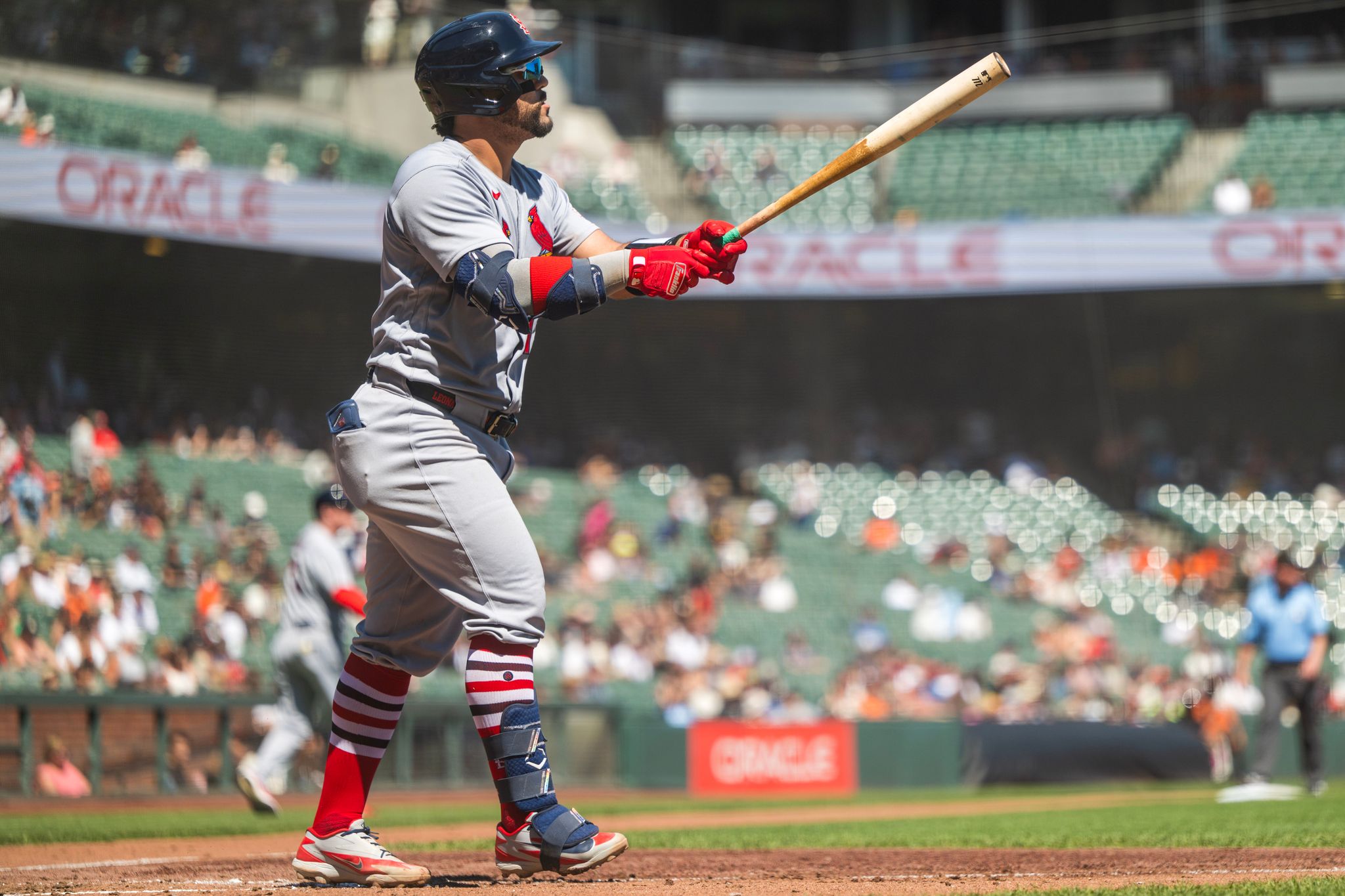 Whitcomb’s double caps Giants’ 6-run rally in a 7-6 victory over the Cardinals