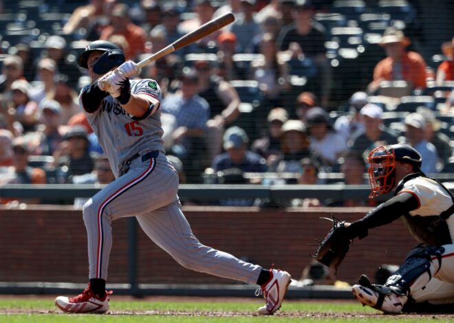 Walker Jenkins’ pinch-hit RBI single in the 7th keys Twins’ 4-2 victory over Giants