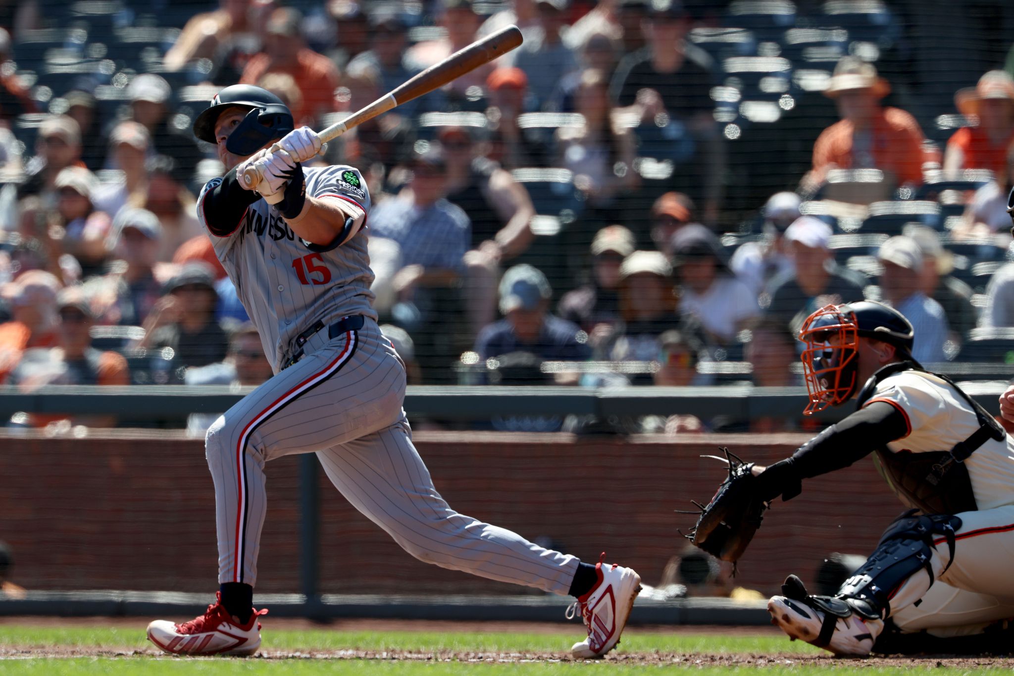 Walker Jenkins’ pinch-hit RBI single in the 7th keys Twins’ 4-2 victory over Giants