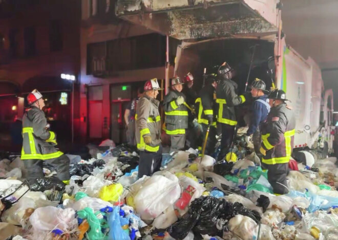SFFD races to unload entire garbage truck to save trapped person