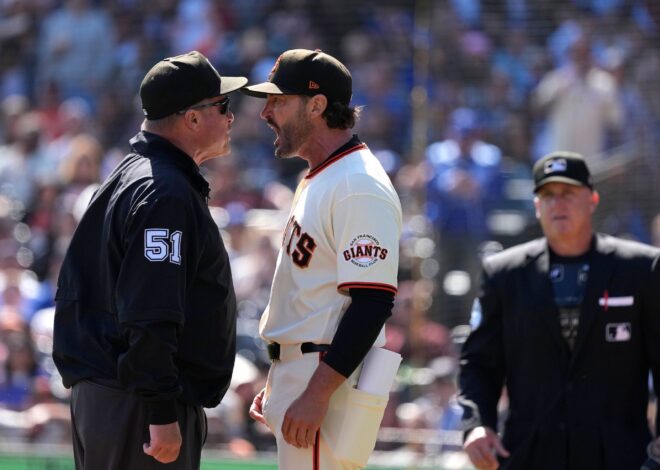 Giants manager Tony Vitello ejected for MLB-leading 7th time this season