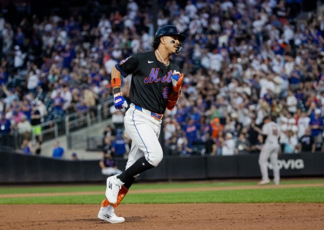 Alvarez hits 2 homers and Mets go deep 5 times to back McLean in 10-6 win over Giants