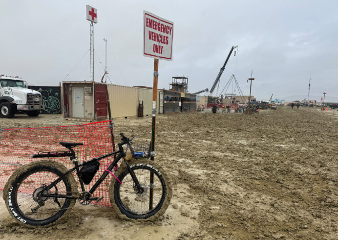 Man dies at Burning Man as rain and mud plague Nevada event