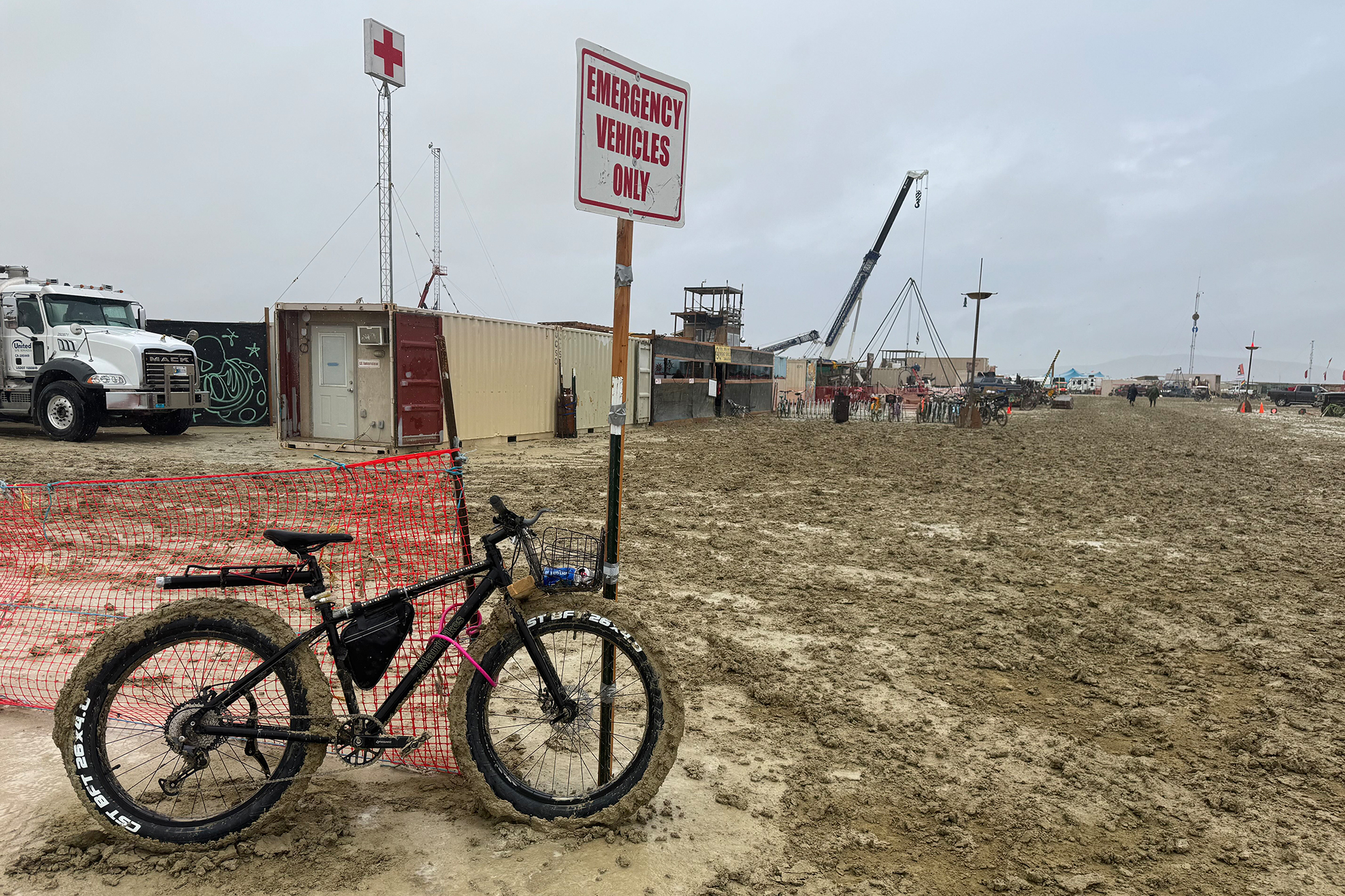 Man dies at Burning Man as rain and mud plague Nevada event