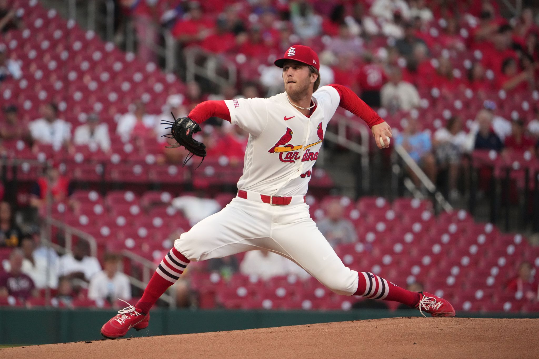 Quinn Mathews pitches Cardinals past Giants 2-1 as Alec Burleson adds to MLB-best RBI total
