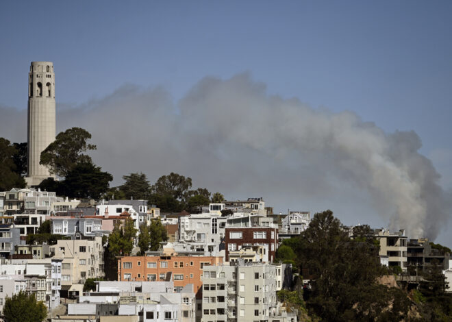 Prescribed burn at Angel Island paints Bay Area skyline with smoke
