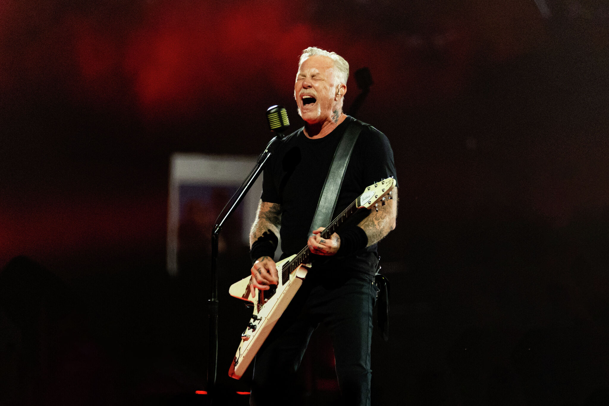 Pink Floyd frontman calls James Hetfield of Metallica an expletive